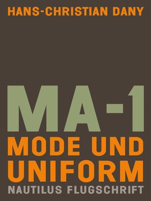cover image of MA-1. Mode und Uniform